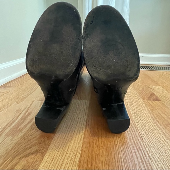 Tory Burch Blaire Tall Riding Boot Black Leather Size 8 - Picture 11 of 11